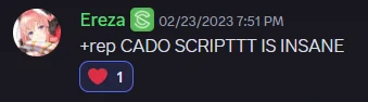 Cado Script customer review 32