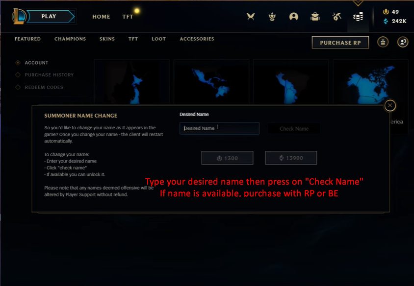 League of Legends Name Change