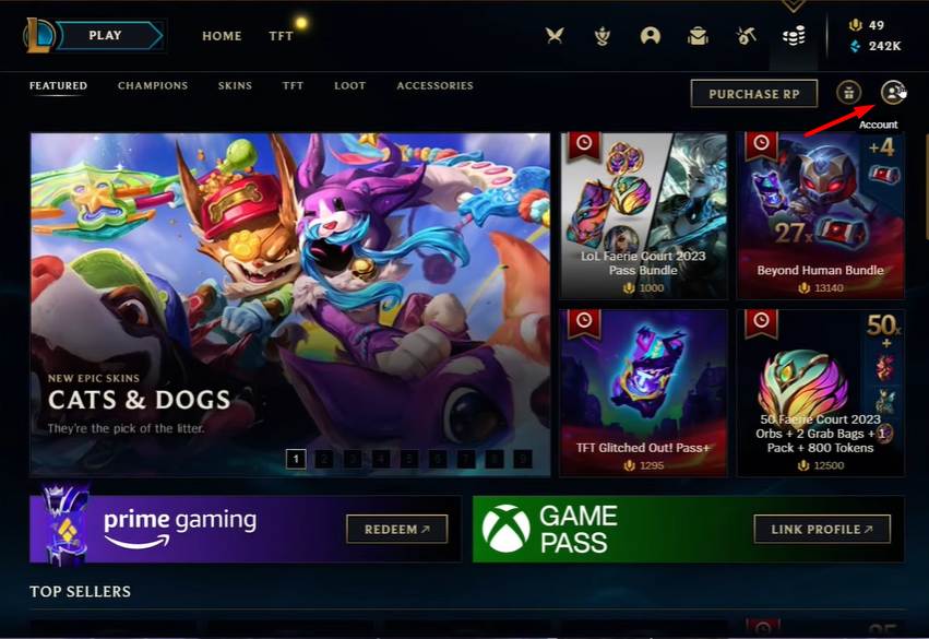 League of Legends Client Account
